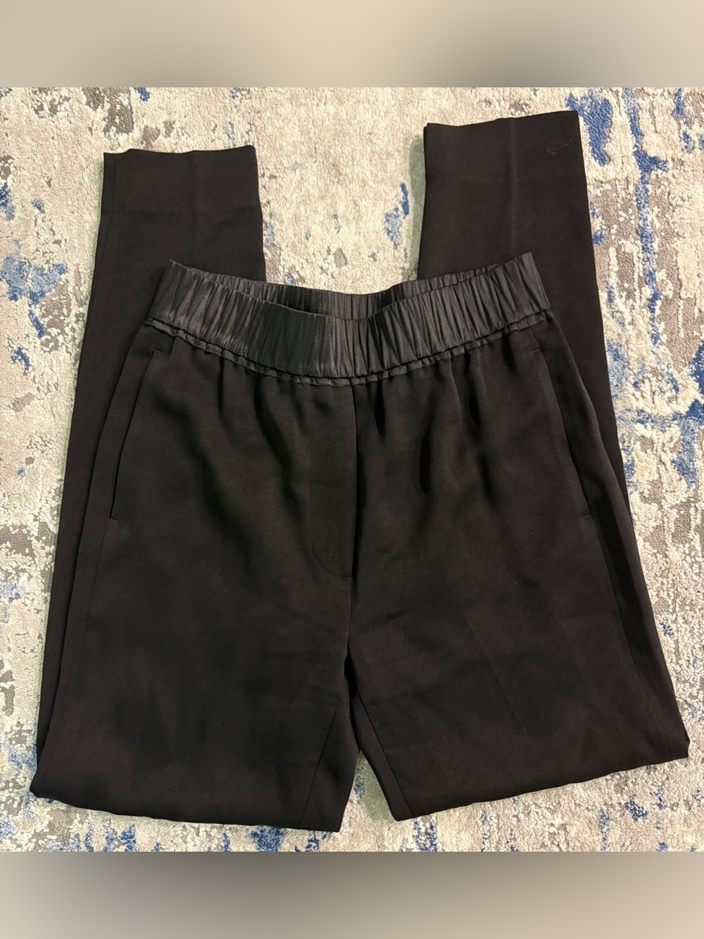 3.1 Phillip Lim Black Trousers with Silk Trim 0